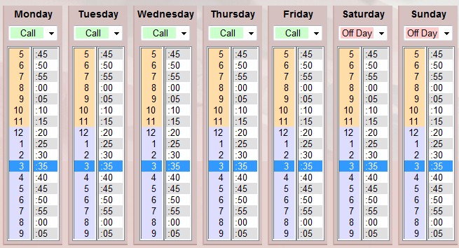 Registration Schedule